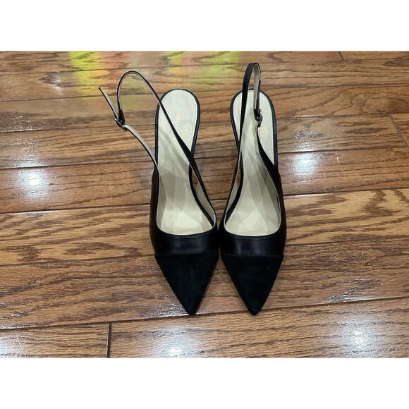 Bruno Magli Alina Slingback Pump Leather Suede Sandals EU 40 NWOB - Picture 2 of 7